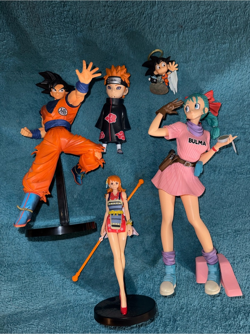 Anime Figure Bundle Dragon Ball Z Goku Bulma Nami one piece Pain Naruto
